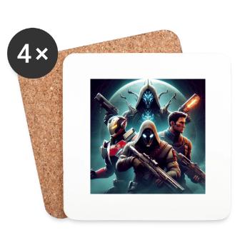 Heroes - Coasters (set of 4) - white - Front