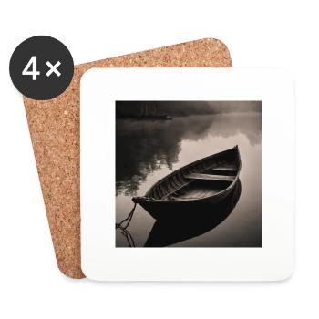Boot - Untersetzer (4er-Set) - Weiß - Vorne
