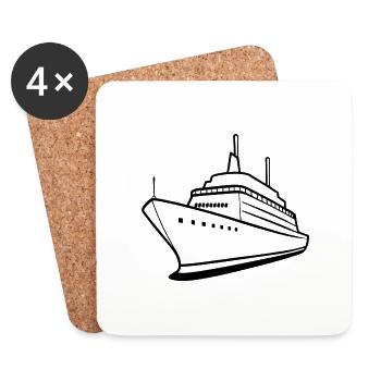 Sailors - lovers of the seas - Coasters (set of 4) - white - Front