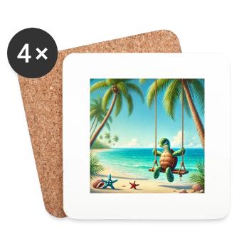 Rocker - Coasters (set of 4) - white - Front