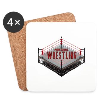 professional wrestling - Untersetzer (4er-Set) - Weiß - Vorne