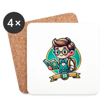 Teach Mode On - Coasters (set of 4) - white - Front