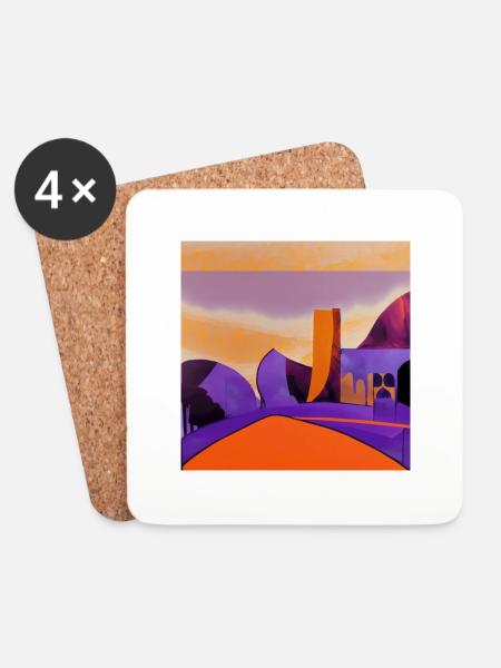 Such a desert - Coasters (set of 4) - white
