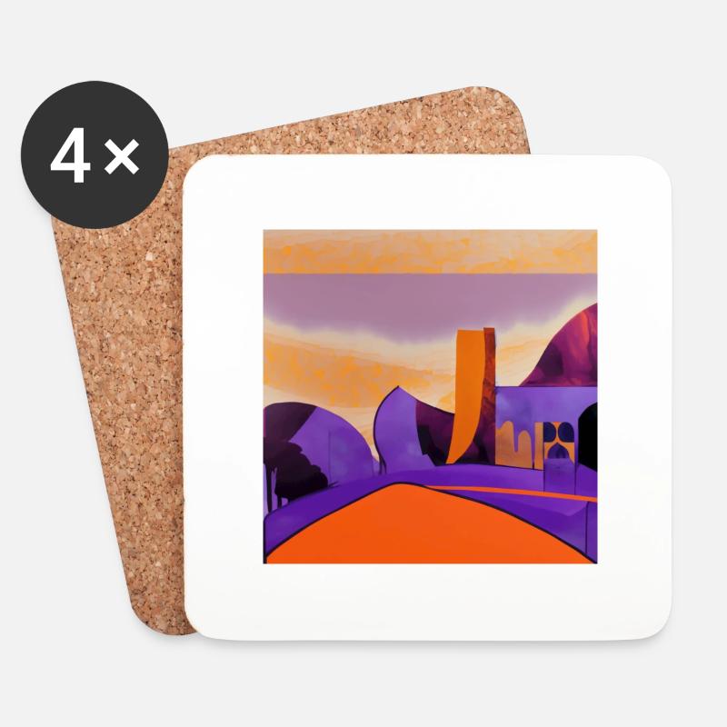 Such a desert - Coasters (set of 4) - white