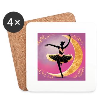 Moon Dance - Coasters (set of 4) - white - Front