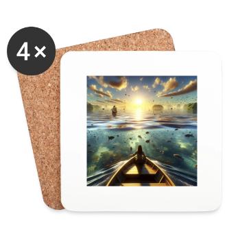 Sea of Opportunities - Coasters (set of 4) - white - Front
