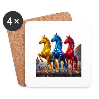 Venezuelan Freedom - Coasters (set of 4) - white - Front