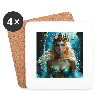 OCEAN GODESS DELUXE - Untersetzer (4er-Set) - Weiß - Vorne