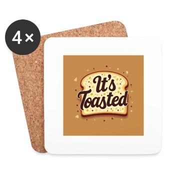 Toast - Untersetzer (4er-Set) - Weiß - Vorne