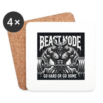Mode logo - Dessous de verre (lot de 4) - blanc - Devant