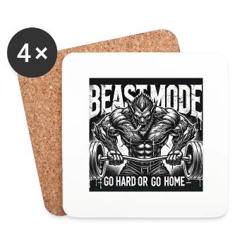 Logo mode - Coasters (set of 4) - white - Front