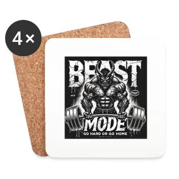 Mode logo - Dessous de verre (lot de 4) - blanc - Devant