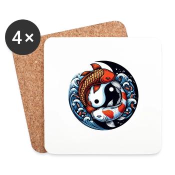 Astro Pisces 1 - Coasters (set of 4) - white - Front