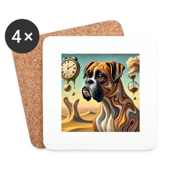 SalvadogDali - Untersetzer (4er-Set) - Weiß - Vorne