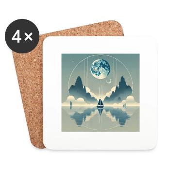 my world - Untersetzer (4er-Set) - Weiß - Vorne