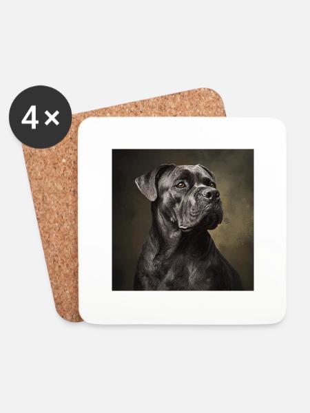 Cane Corso - Untersetzer (4er-Set) - Weiß