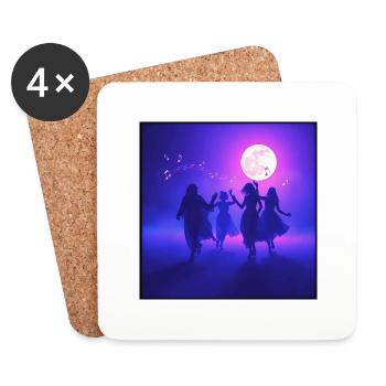 DANSE AU CLAIR DE LUNE SWS - Dessous de verre (lot de 4) - blanc - Devant