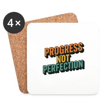 Protect Your Peace – Mindful Style - Untersetzer (4er-Set) - Weiß - Vorne