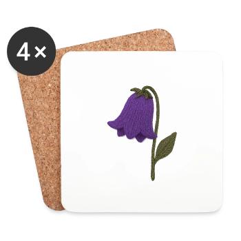 Flowers - Coasters (set of 4) - white - Front