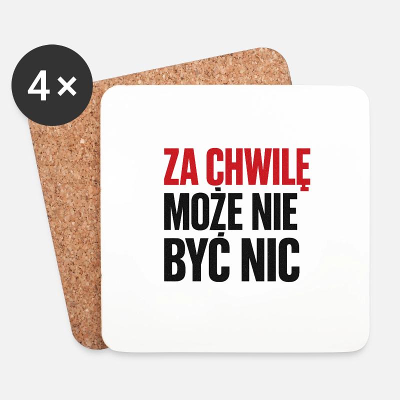 In einem Augenblick wird es vielleicht nichts mehr geben - Untersetzer (4er-Set) - Weiß