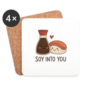 Soy into you - Untersetzer (4er-Set) - Weiß - Vorne