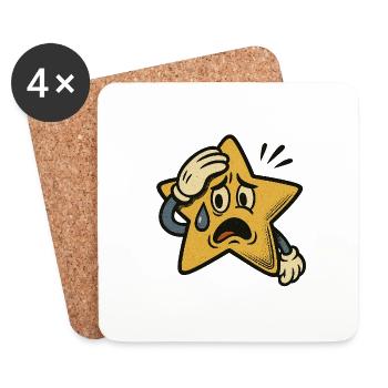 Desperate Star – Quand c’est trop - Dessous de verre (lot de 4) - blanc - Devant