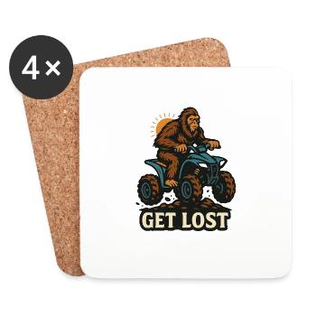 Hol dir Lost Sasquatch - Untersetzer (4er-Set) - Weiß - Vorne