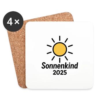 Sun Child 2025 - Coasters (set of 4) - white - Front