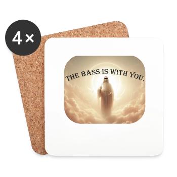 The Bass Is With You - Untersetzer (4er-Set) - Weiß - Vorne
