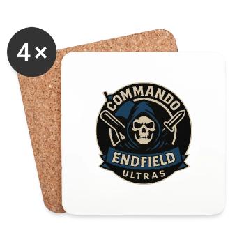 Commando Endfield Ultras - Untersetzer (4er-Set) - Weiß - Vorne