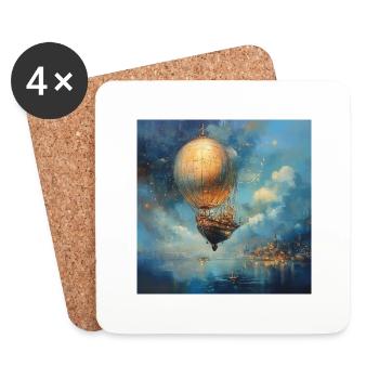 Le Hollandais volant - Dessous de verre (lot de 4) - blanc - Devant