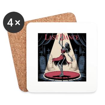 Witziges Design einer Gogo-Tänzerin - Untersetzer (4er-Set) - Weiß - Vorne