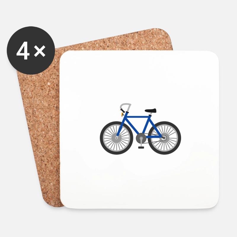 Bicycle Bicycle Design - Coasters (set of 4) - white