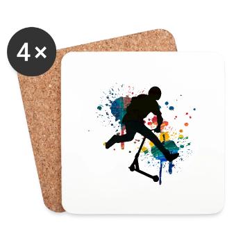 freestyle scooter - Coasters (set of 4) - white - Front