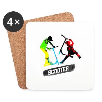 freestyle scooter - Coasters (set of 4) - white - Front