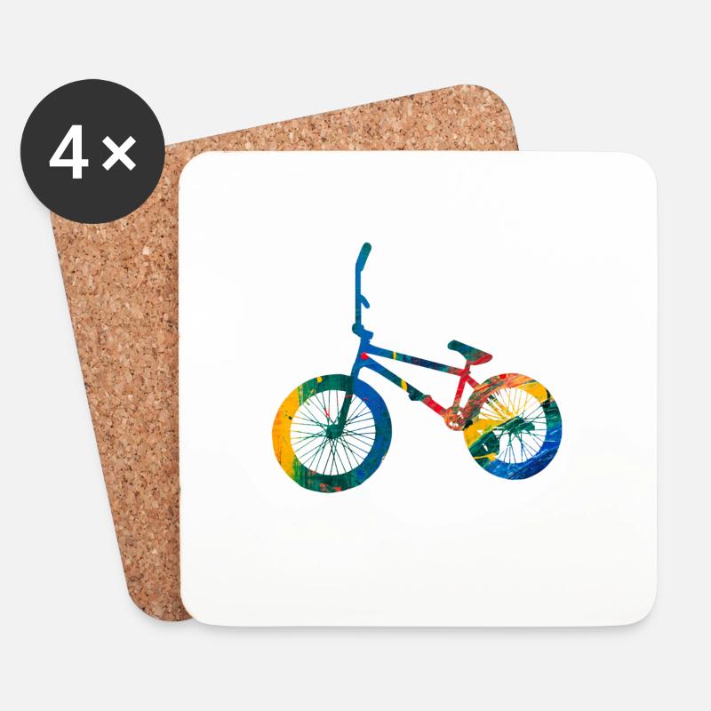 Bmx - Untersetzer (4er-Set) - Weiß
