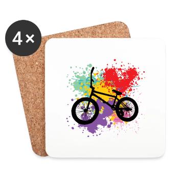 Bmx - Untersetzer (4er-Set) - Weiß - Vorne