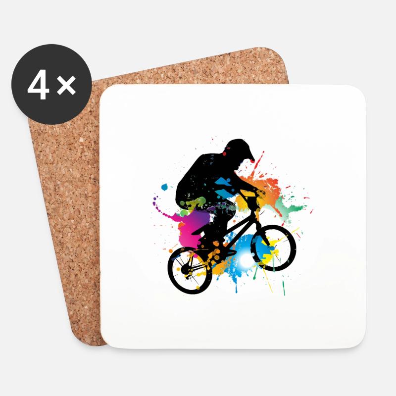 Bmx - Untersetzer (4er-Set) - Weiß
