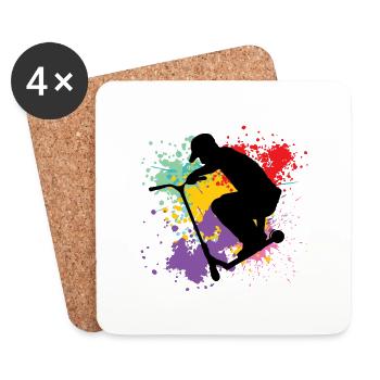 freestyle scooter - Coasters (set of 4) - white - Front