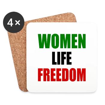 Women life freedom - Coasters (set of 4) - white - Front