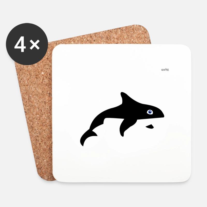 Orca - Coasters (set of 4) - white