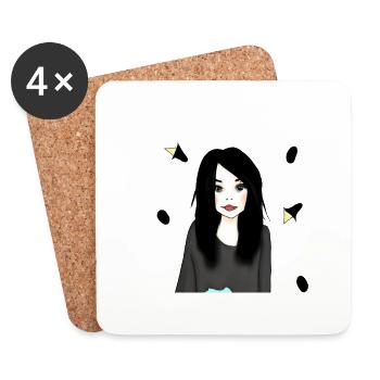Mia Magie - Dessous de verre (lot de 4) - blanc - Devant
