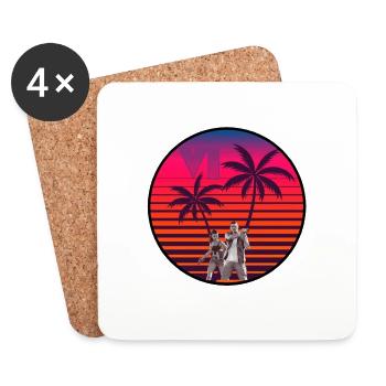 GTAVI Design by L1SOMNI4K_TV - Coasters (set of 4) - white - Front