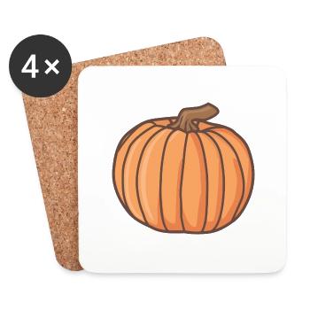 pumpkin - Coasters (set of 4) - white - Front