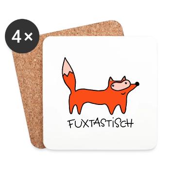 Fuxtastisch - Untersetzer (4er-Set) - Weiß - Vorne