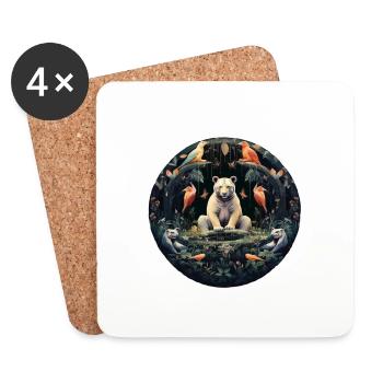 Harmony Circle - Coasters (set of 4) - white - Front