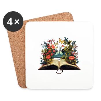 Word Garden - Coasters (set of 4) - white - Front