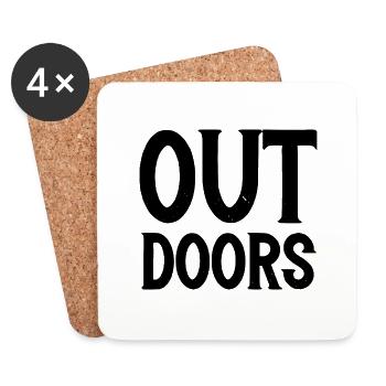 Outdoors - Coasters (set of 4) - white - Front