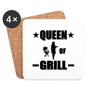 BBQ - Untersetzer (4er-Set) - Weiß - Vorne