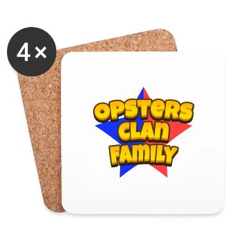 Opsters eSports Clan Family - Coasters (set of 4) - white - Front